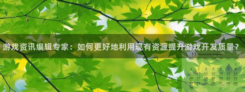 鼎点娱乐平台官方网站：游戏资讯编辑专家：如何更好地利用现有资